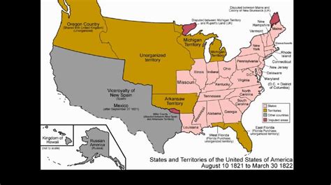 Territorial Evolution of the United States   YouTube