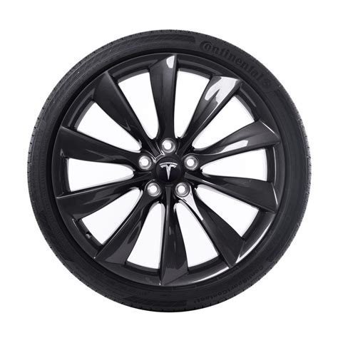 Tesla — 21  Turbine Wheel and Tire Package   Grey