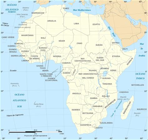 Test interactivo de África África: Países, Regiones y ...