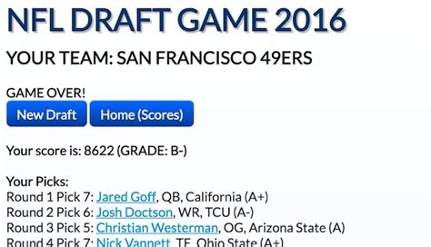 Test Your Drafting Abilities With This Amazing NFL Draft ...