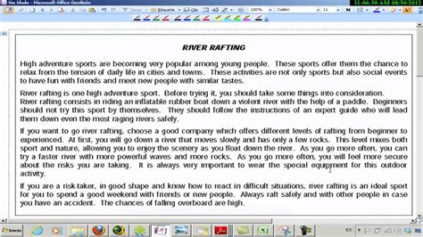 Texto sobre rafting Examen Acceso CFGS Inglés   YouTube