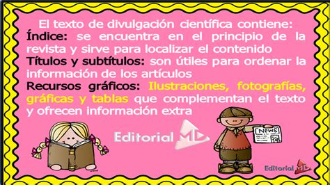 Textos de Divulgacion Cientifica para niños MATERIAL PARA ...