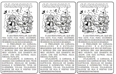 Textos sobre o Carnaval para imprimir   Texto Informativo ...