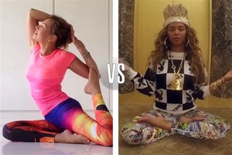 Thalía vs. Beyoncé, ¿quién es la mejor en el yoga?   Univision