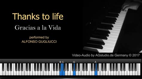 Thanks to Life   Gracias a la Vida   jazz piano   YouTube