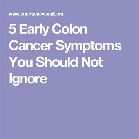 The 25+ best ideas about Colon Cancer Symptoms on ...