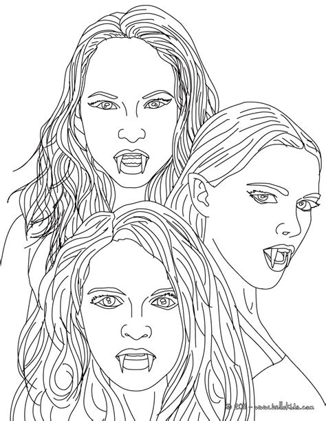 The 3 empusa mythical vampires coloring pages   Hellokids.com