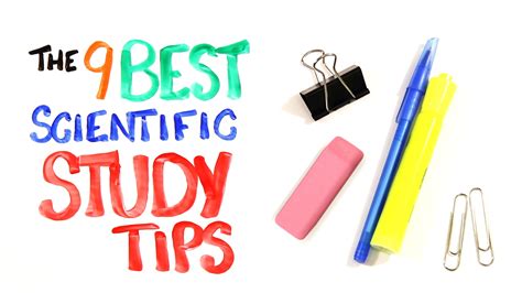 The 9 BEST Scientific Study Tips   YouTube