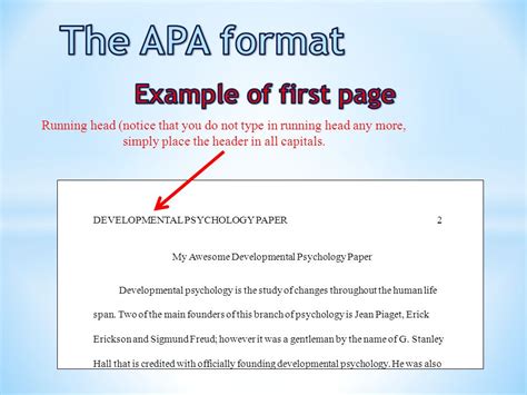 The APA format Title page   ppt video online download