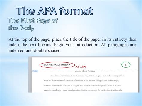 The APA format Title page   ppt video online download