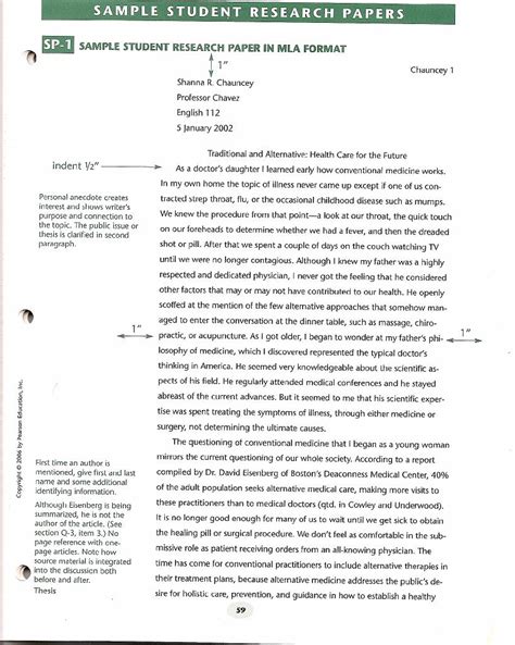The Basics of a Research Paper Format   College Research ...