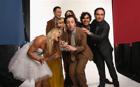 The Big Bang Theory cast pose for a portrait during the ...