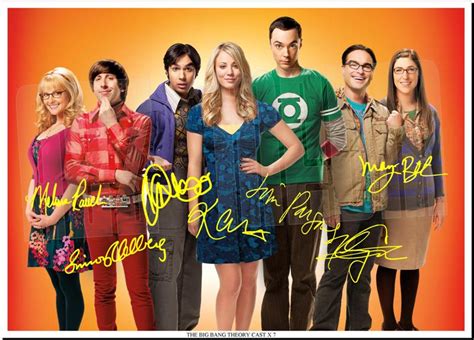 THE BIG BANG THEORY FULL CAST SIGNED AUTOGRAPH PHOTO PRINT ...