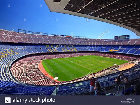 The Camp Nou, the football stadium of FC Barcelona ...