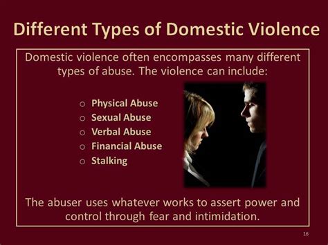The different types of domestic violence | Taja Khabrein