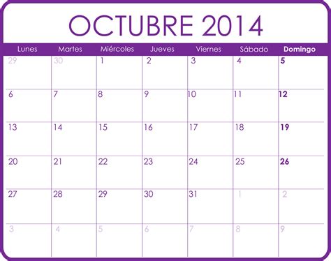 The gallery for   > Calendario Septiembre Octubre 2014