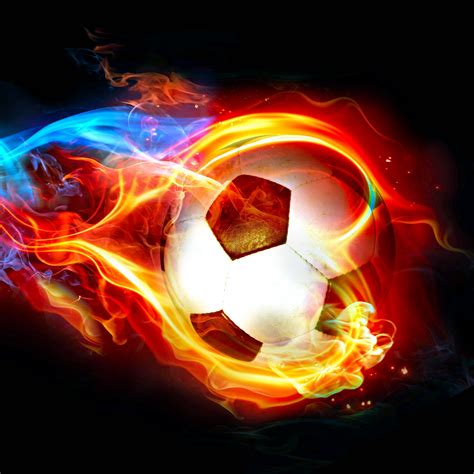The gallery for   > Flaming Football Background Images