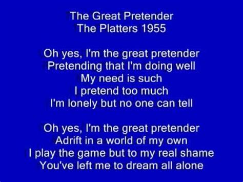 The Great Pretender   The Platters 1955   YouTube