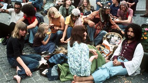 The Hippie movement of 1960.   YouTube