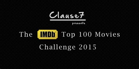 The IMDb Top 100 Movies Challenge List | Clause7