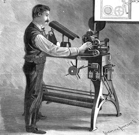 THE KINETOSCOPE STEREOPTICON, Film Machine 1896 | Machine ...