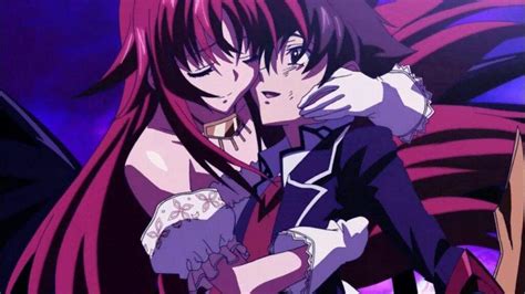 The king kisses the pawn, Issei ♥ Rias in the final ...