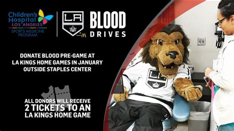 The LA Kings Will Host Blood Drives Prior to the Next Four ...