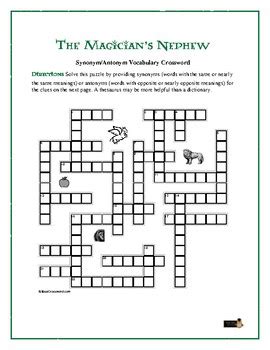 The Magician s Nephew: Synonym/Antonym Crossword—Use with ...