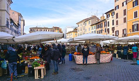 The markets of Rome: Campo de Fiori, market  rules  and ...