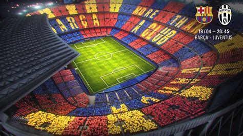The mosaic for the Juventus match   FC Barcelona