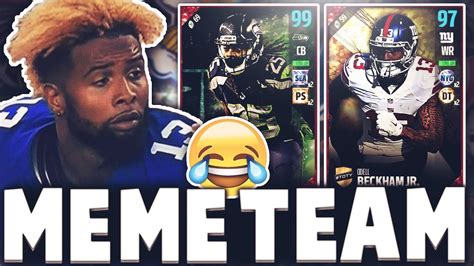THE  MOST MEME D NFL PLAYERS  SQUAD! MADDEN SQUAD BUILDER ...
