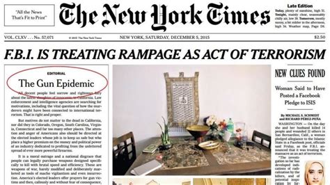 The New York Times: “Paren la epidemia de armas en EEUU ...