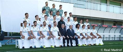 The official Real Madrid photo for the 2017/18 season ...