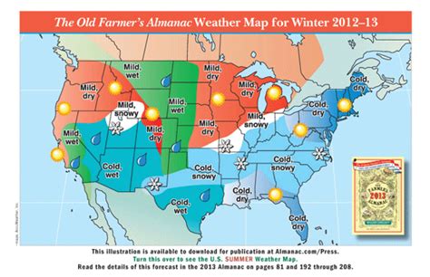 The Old Farmer s Almanac 2013 Weather Predictions: Mild ...