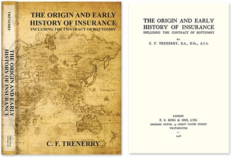 The Origin and Early History of Insurance Including The ...