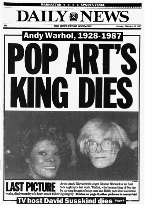 The secrets of Andy Warhol s death   risk was very high ...