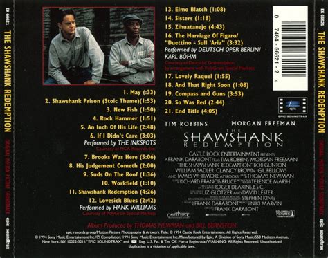 The Shawshank Redemption Composed by Thomas Newman [FLAC]