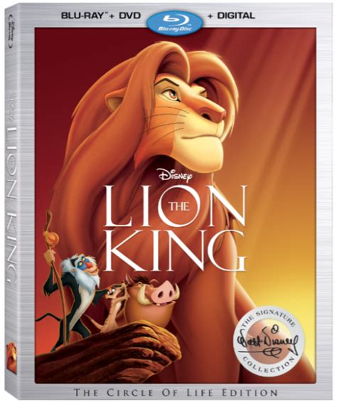 The Signature Collection Lion King Coming To Blu ray and ...