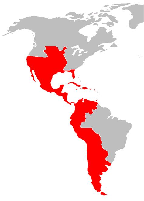 The Spanish colonies of America 1783
