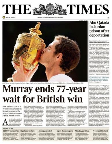 The Times apologises for Murray headline – Sports ...