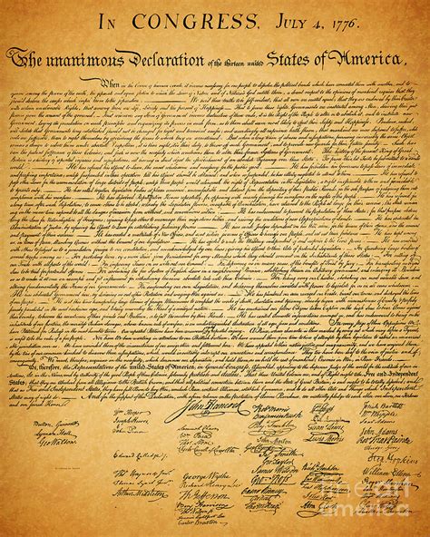 The United States Declaration Of Independence by ...
