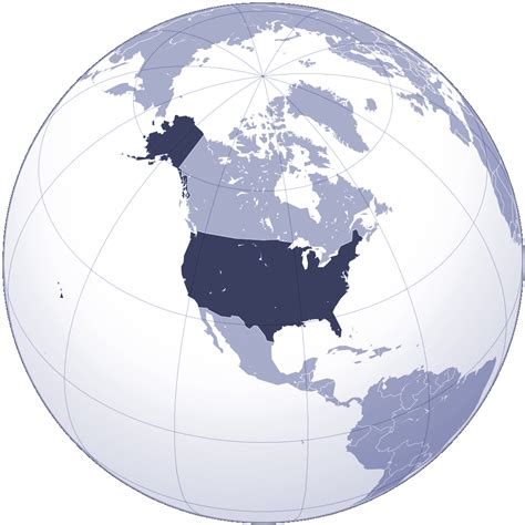 The United States location on world map. Location of the ...