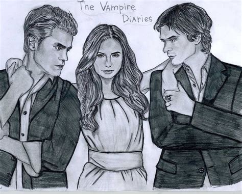 The Vampire Diaries drawing   the vampire diaries tv show ...