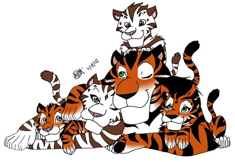 The Zaragoza Tiger Family by ImAHungryNacho on DeviantArt