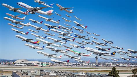 These Composites of Planes Taking Off and Landing Show How ...