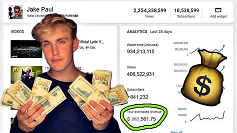 this is how much Jake Paul makes on Youtube...   YouTube