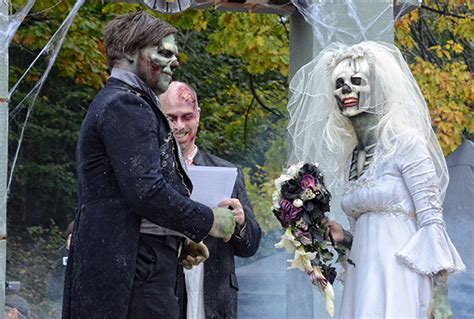 This is what a zombie wedding looks like