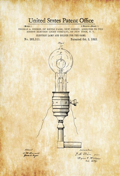 Thomas Edison Light Bulb Patent | www.pixshark.com ...