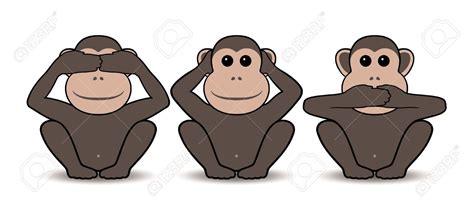 Three Monkeys Clipart  83+