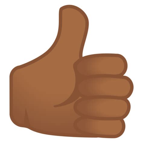 Thumbs Up: Medium dark Skin Tone Emoji